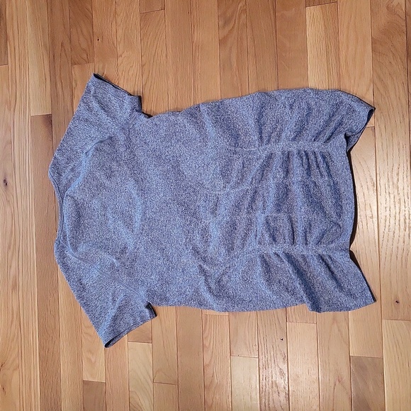 Athleta Fastest Track Short Sleeve Tee - Heathered Blue - S - Picture 3 of 5